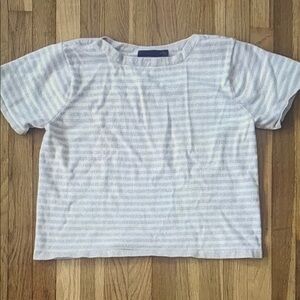 Casual Striped Short Sleeve Tee